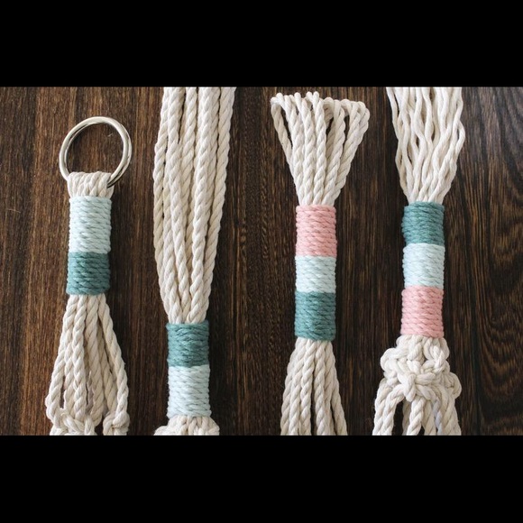 Handmade Macrame Plant Hanger (Set of 2) - Picture 4 of 4